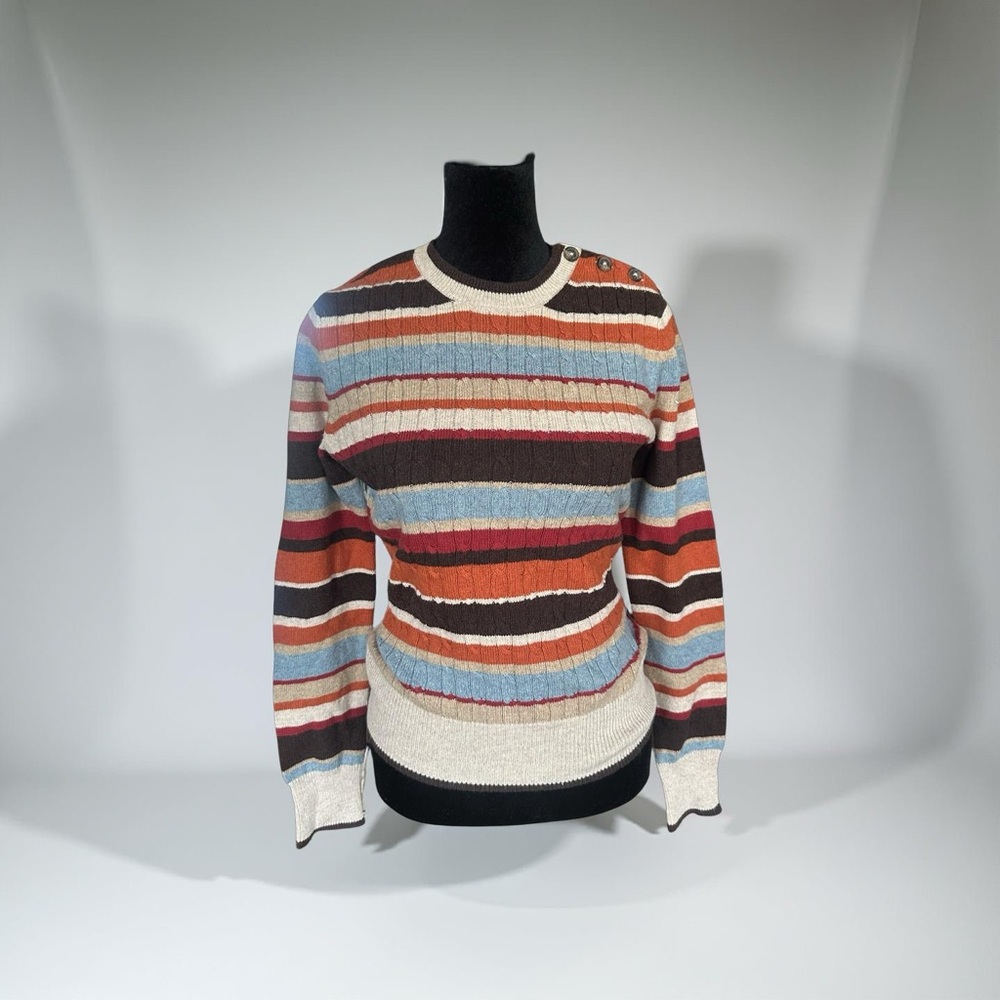 Brooks Brother Striped Multicolor Women’s Sweater Size S YT7
